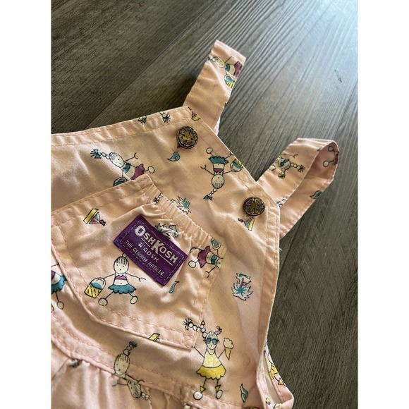 Vintage Oshkosh B’Gosh Pink Ice Cream Bubble Romper Baby Toddler Girl SZ 24M - Picture 2 of 5
